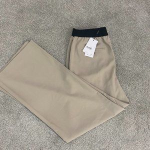 Reiss Lena Logo Pull On Wide-Leg Trousers